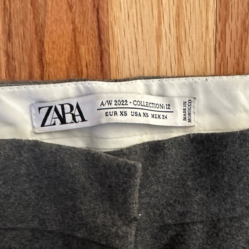 Zara Gray Wide Leg Pants - Picture 2 of 15